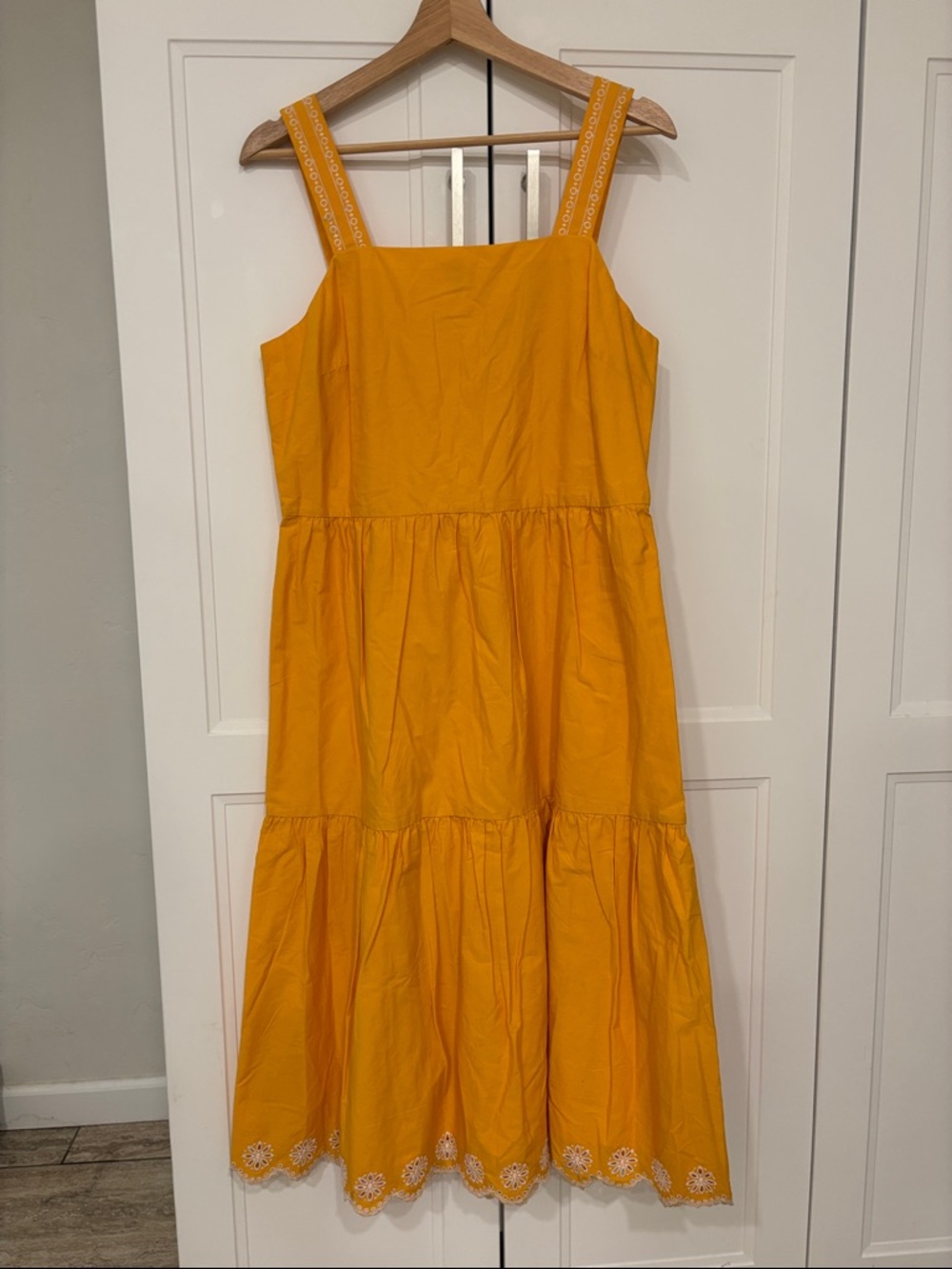NWT J. Crew Tiered Sundress with Embroidered Hem - 8